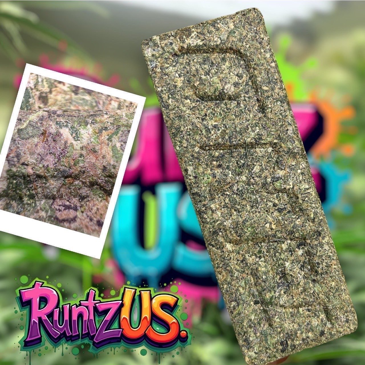 Runtz US – Premium Compressed Hash Bar (High Potency)