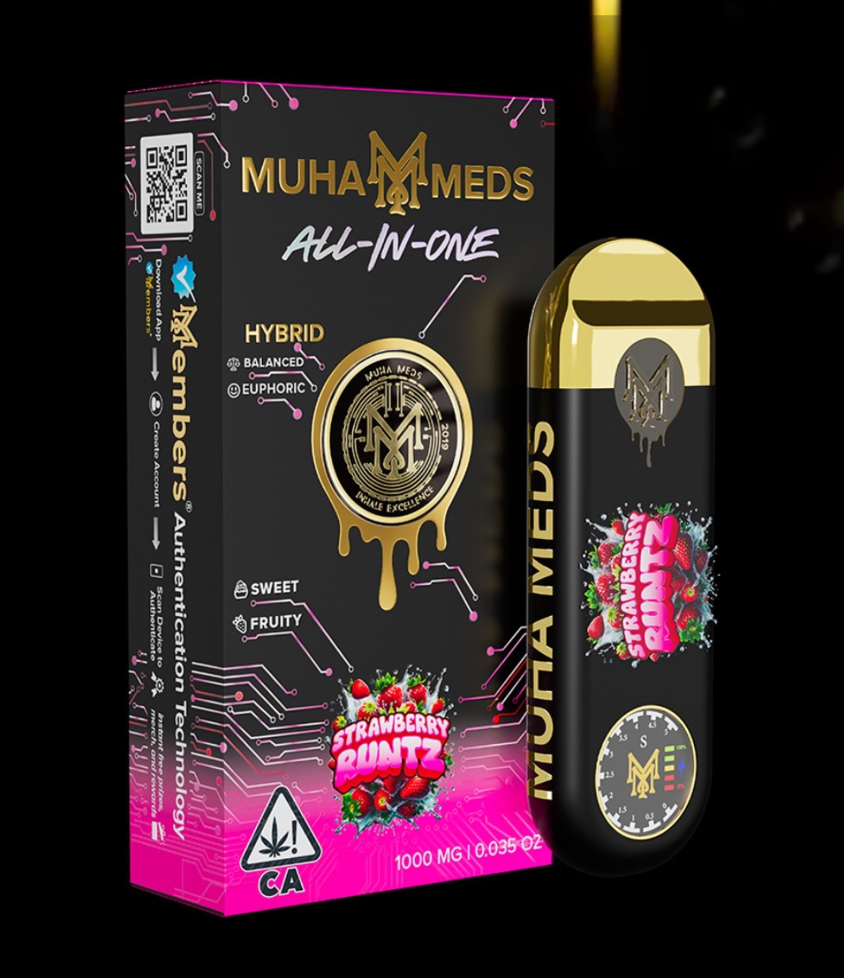 Muha Meds – Strawberry Runtz (All-In-One) – 1000mg
