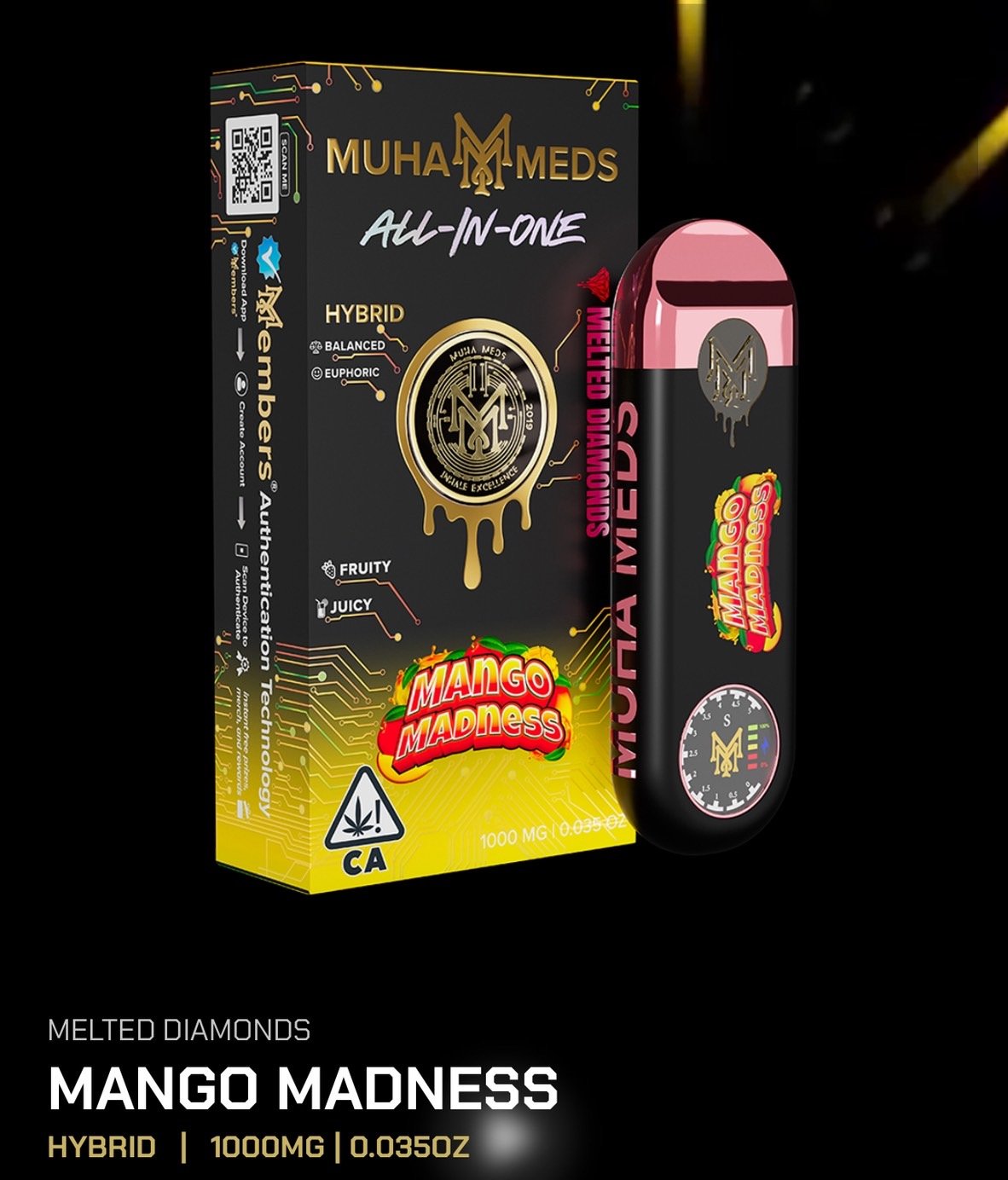 Muha Meds – Mango Madness (All-In-One) – 1000mg